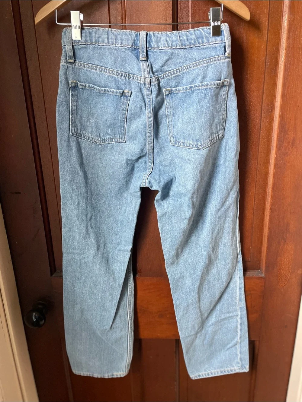 Old Navy girls size 14 high rise slouchy straight jeans
